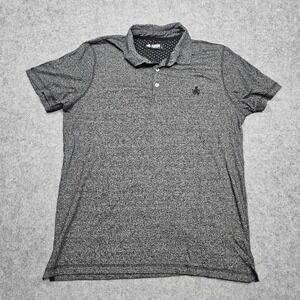 Rugby University Mens Polo Shirt Large‎ Short Sleeve Gray Comfort Fit Collard